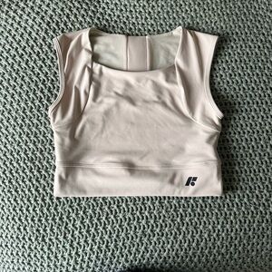 Forme Everyday Scoop Neck Crop Tank Top - Blush